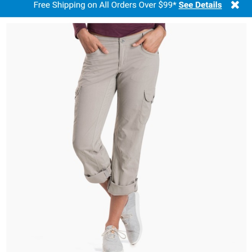 Kuhl women's Splash Roll-up hiking cargo pants